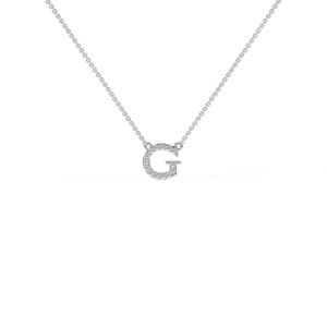 תליון האות G משובץ ביהלומים,